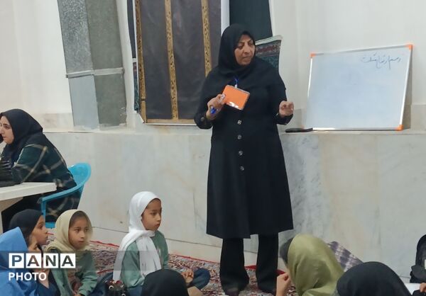 برپایی موکب آموزش در تکیه علی اصغری شهرستان خلیل آباد 