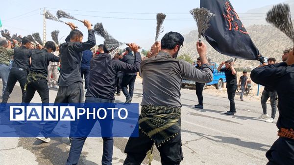 مراسم عاشورای حسینی در گلزار شهدای شهرستان لنده