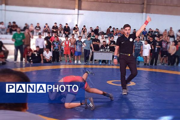 برگزاری مسابقات کشتی فرنگی نونهالان کهگیلویه و بویراحمد در باشت 