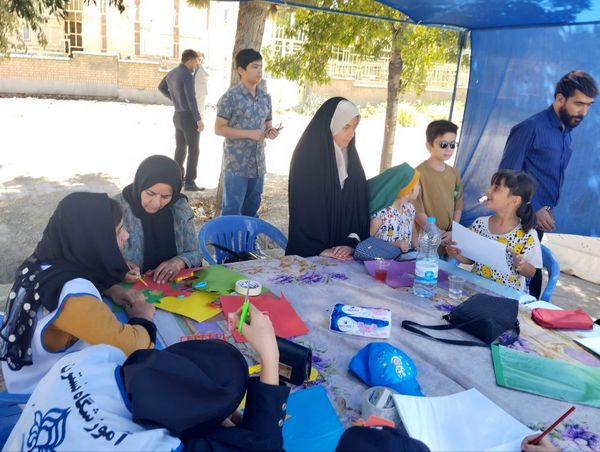 برپایی موکب سازمان دانش‌آموزی در شهرستان سملقان