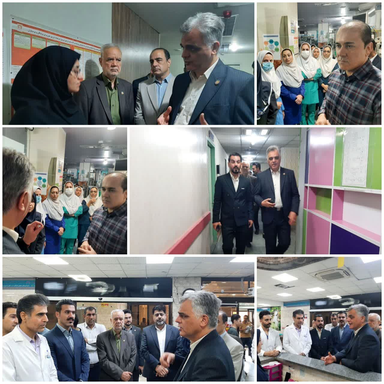 بازدید رئیس سازمان نظام پرستاری کشور از بیمارستان شهید رحیمی خرم‌آباد