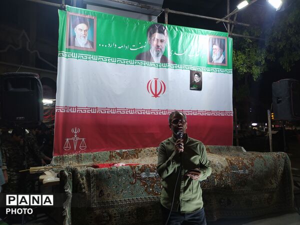گذری در تجمع مردم محله خیابان شهید مدرس مشهد