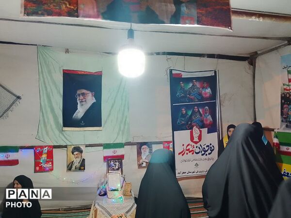 آموزش مهارت‌های تشکیلاتی در موکب آموزش و پرورش جعفرآباد