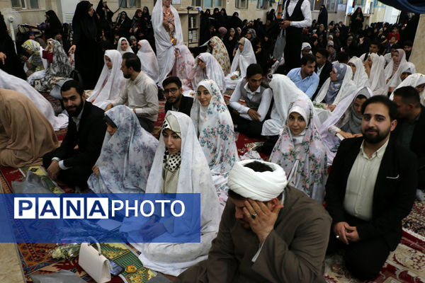جشن ازدواج مسجدی 132 زوج جوان در قم - 2