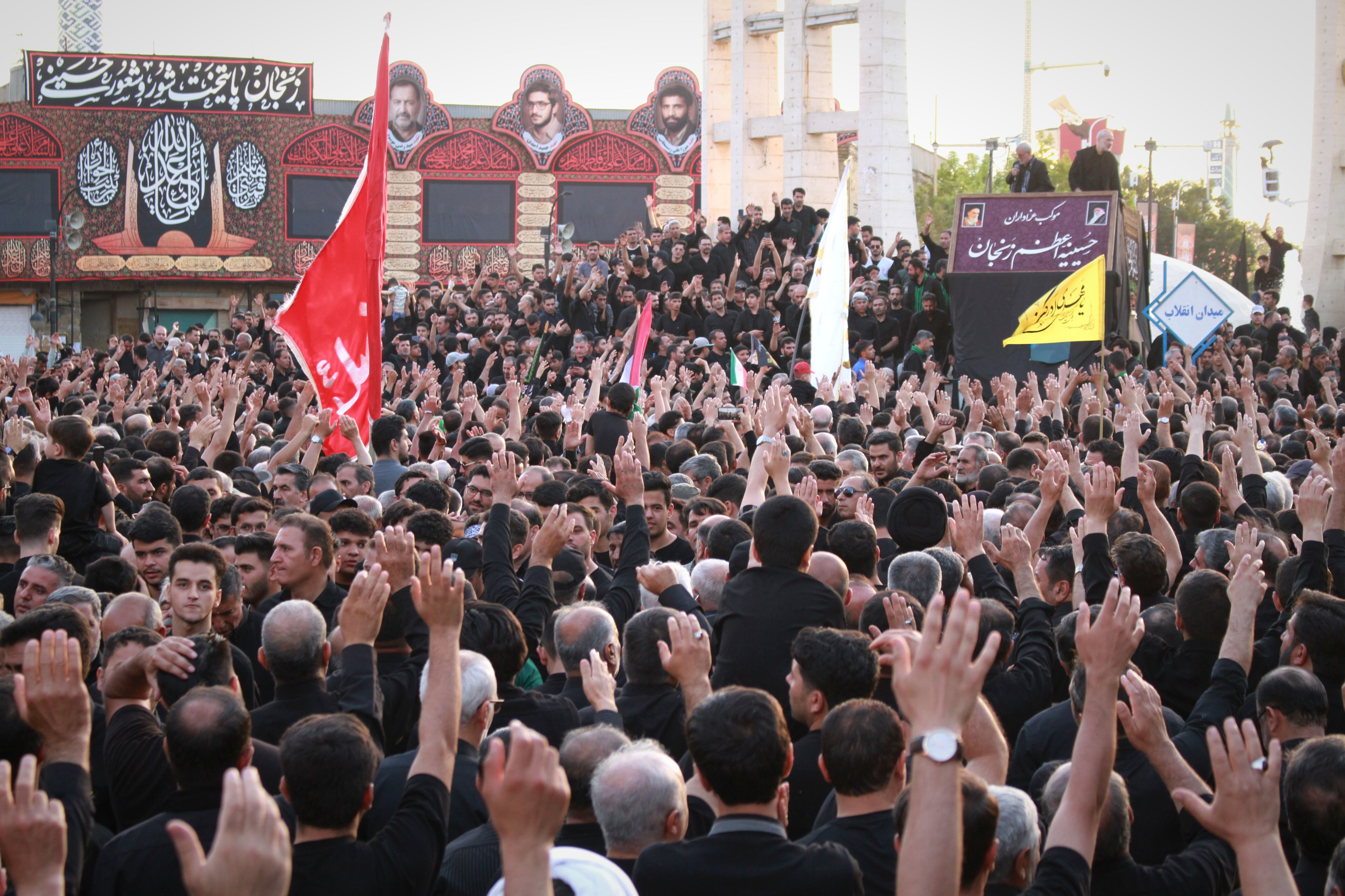 دسته عزاداری حسینیه اعظم زنجان در یوم العباس