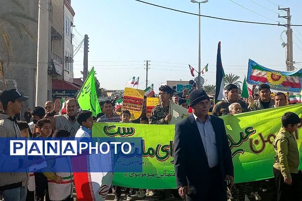 راهپیمایی 22 بهمن در سعدآباد