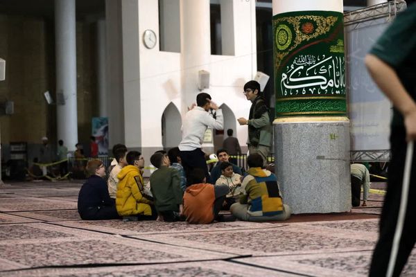 مراسم اعتکاف دانش آموزی در مسجد اعظم و مصلای قدس قم