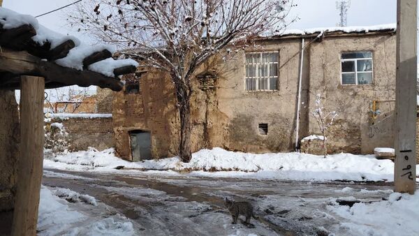 بارش اولین برف پاییزی در روستای نورآباد شازند
