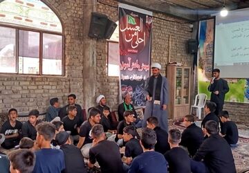 برگزاری سوگواره احلی من العسل در مسجد آل یاسین فاروج