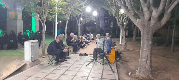 مراسم دعا و نیایش در جوار مزار شهید گمنام بوستان امام حسن مجتبی(ع) قم