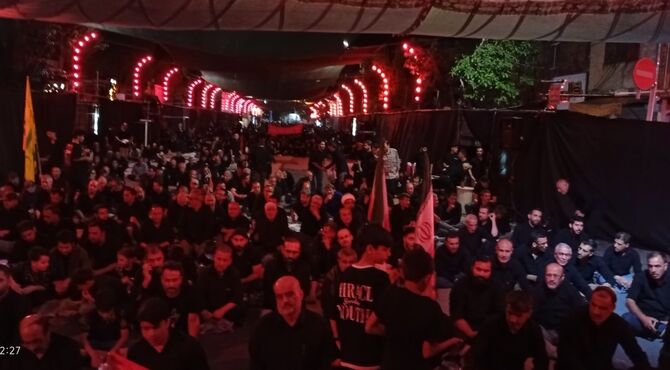 عزاداری هیئت‌های مذهبی شهرستان ملایر در شب تاسوعای حسینی