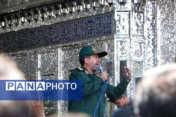 وداع با پیکر مطهر شهید حسین امیرعبدالهیان در شهرستان ری