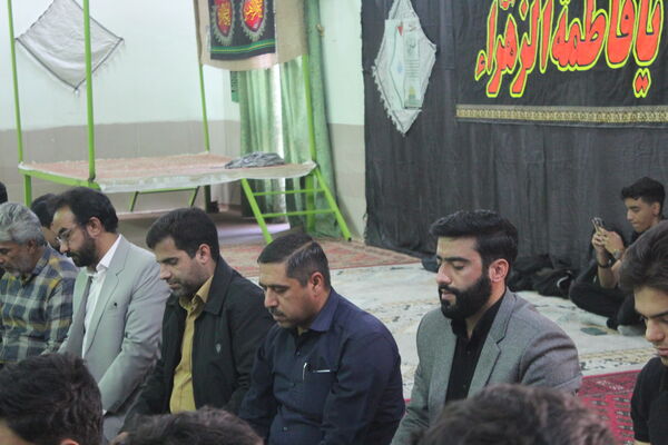 عزاداری ایام فاطمیه در دبیرستان علامه حلی شهرستان بم 
