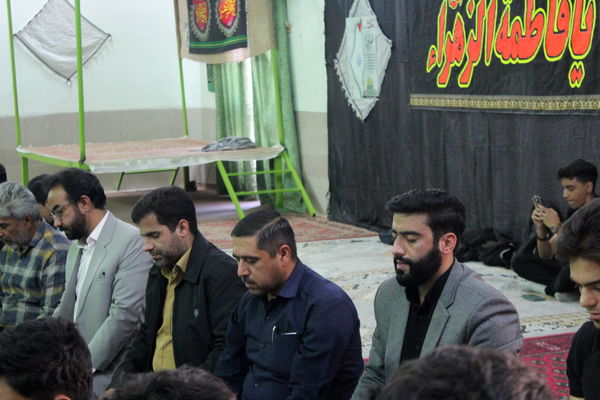 عزاداری ایام فاطمیه در دبیرستان علامه حلی شهرستان بم 