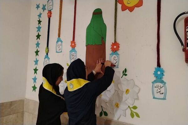 آماده سازی آموزشگاه شهید مجید دهنوی به مناسبت دهه فجر و نیمه شعبان