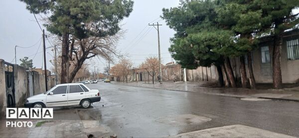 بارش باران بهاری در شهرستان نیشابور