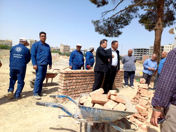 آیین خشت گذاری مدرسه ثامن الحج شهرستان اسلامشهر 