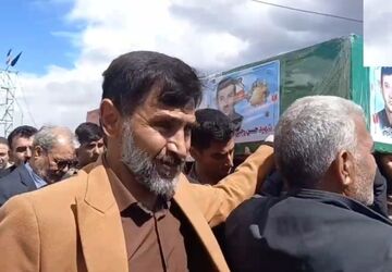مراسم خاکسپاری شهید حسن رجبی مقدم کهکی