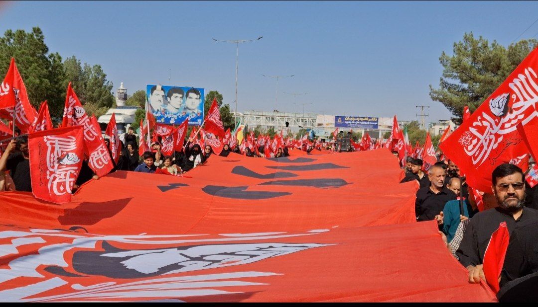 راهپیمایی دلدادگان و جاماندگان اربعین حسینی در شهرستان بیرجند
