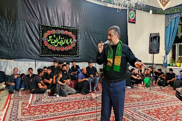 مراسم عزاداری شب تاسوعای حسینی در مسجد جامع شهر بار