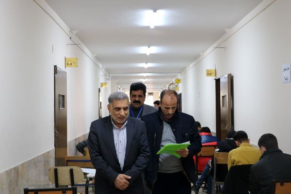 بازدید از حوزه‌های آزمون نهایی دی ماه پایه دوازدهم ناحیه ۶ مشهد