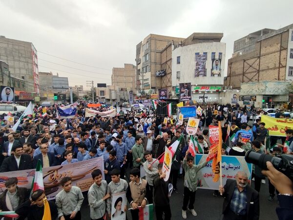 راهیپمایی 13 آبان در شهر قدس