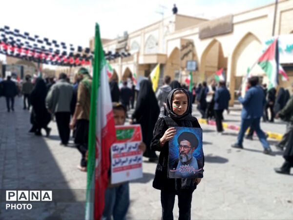 راهپیمایی روز قدس در شهر جهانی یزد