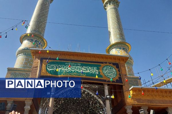 حضور دانش‌آموزان دبستان هیأت امنایی شهید قلنبر ناحیه دو شهرری در مراسم شهادت حضرت عبدالعظیم (ع)