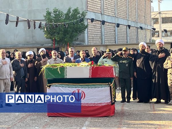 مراسم استقبال و تشییع پیکر پاک شهید گمنام در شهرستان دهلران 