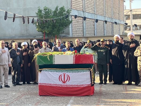 مراسم استقبال و تشییع پیکر پاک شهید گمنام در شهرستان دهلران 