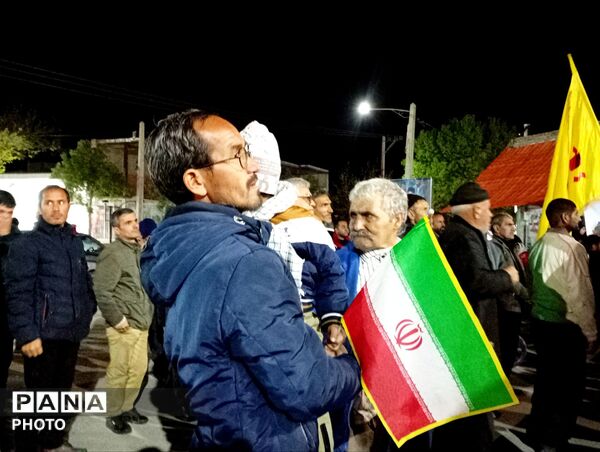 حضور مردم شهرستان مانه در مراسم چهلم کودکان جان‌باخته میناب