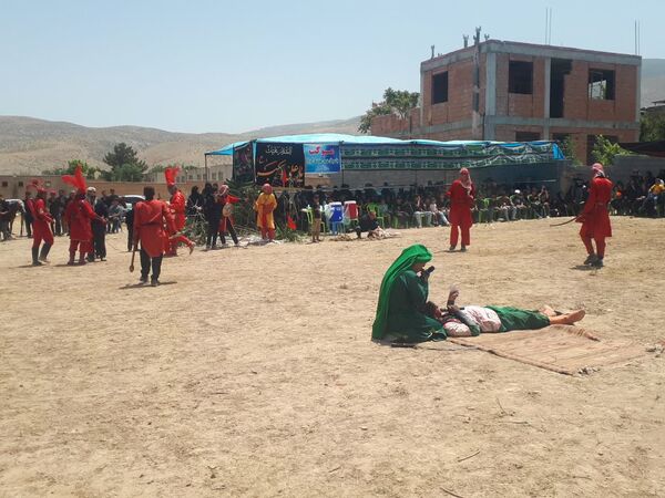 آیین شبیه خوانی عاشورا در روستای مهمانک