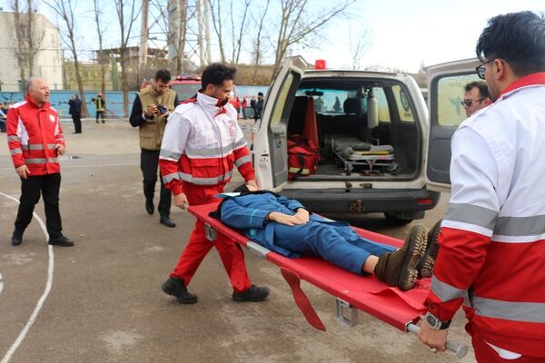 برگزاری بیست و ششمین مانور سراسری زلزله و ایمنی درمدارس استان اردبیل