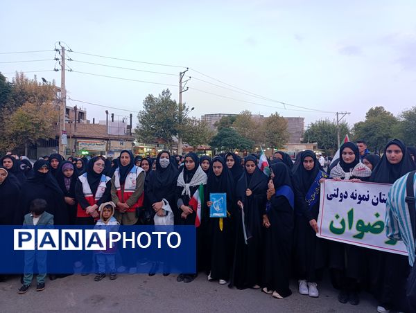 تجمع باشکوه مردم آشخانه در محکومیت اسرائیل و ترور شهید سیدحسن نصرالله 