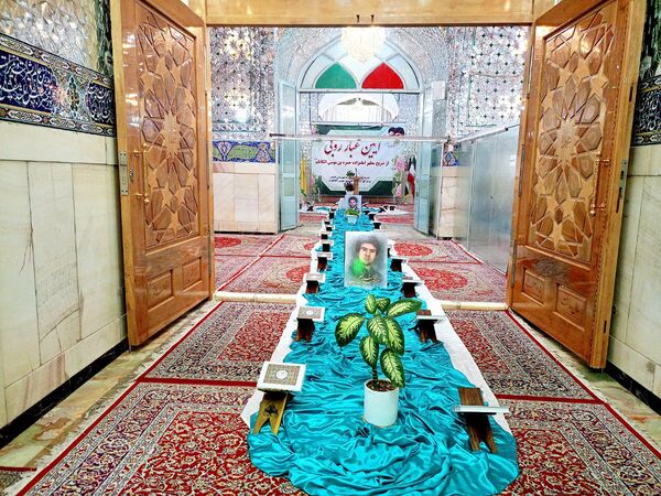 غبارروبی مزار امامزاده سید حمزه کاشمر 