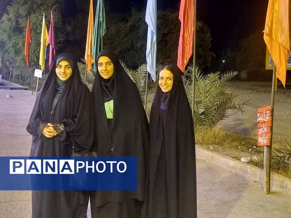 حضور دانش‌آموزان دبیرستان شهیده معصومه قزوینی در اردوی راهیان نور جنوب