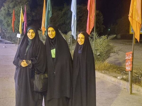 حضور دانش‌آموزان دبیرستان شهیده معصومه قزوینی در اردوی راهیان نور جنوب