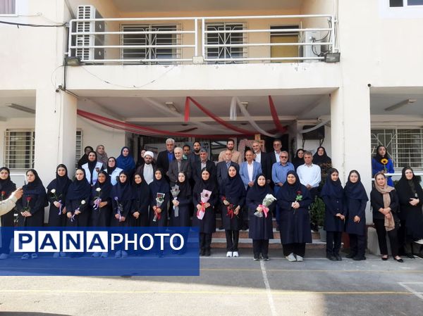 مانور بازگشایی مدارس عباس آباد 