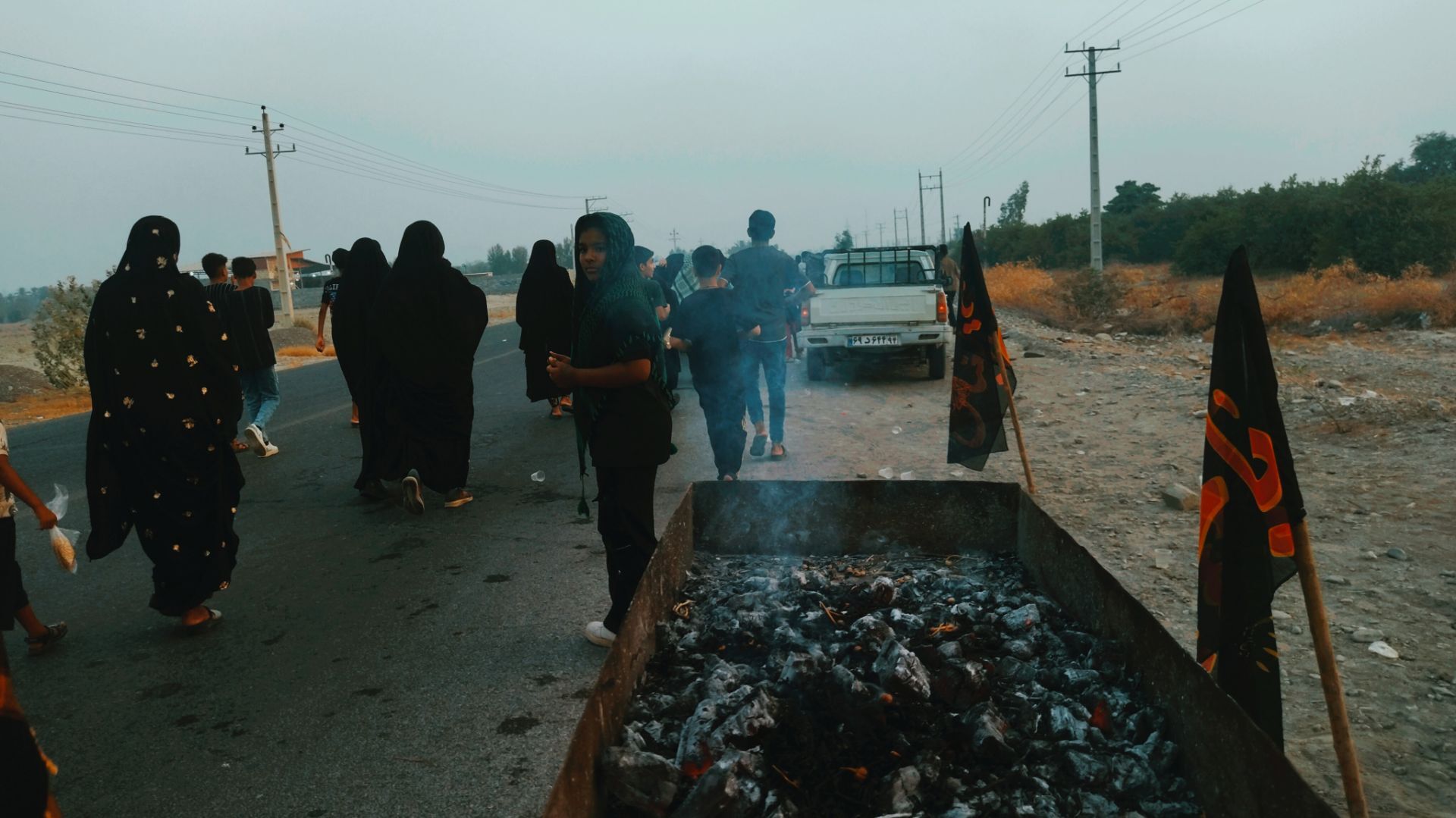 جاماندگان اربعین در مسیر شاه قطب‌الدین حیدر شهرستان رودان