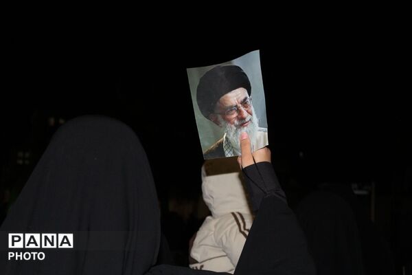 حرکت دسته عزاداری در شهرستان نیشابور
