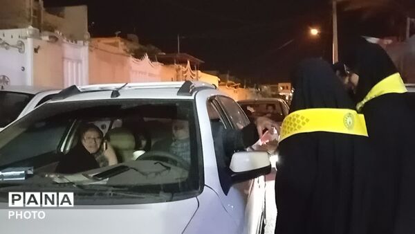 موکب دبیرستان دخترانه عفت در سوگ رهبر شهیدمان