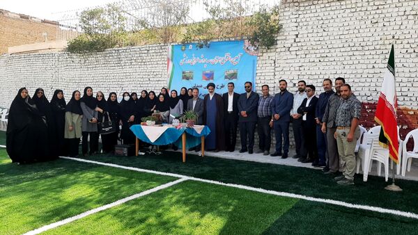 افتتاحیه زمین چمن مصنوعی در دبستان فطرت