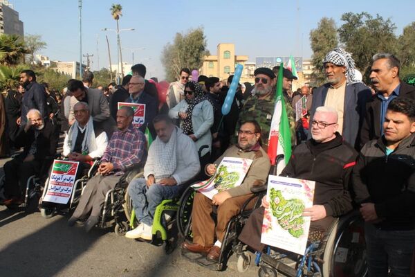 همبستگی و اقتدار خوزستانی‌ها در راهپیمایی 22 بهمن