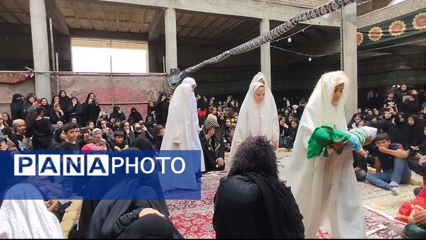 همایش شیرخوارگان حسینی با حضور خیل عظیمی از عزاداران در فاروج 