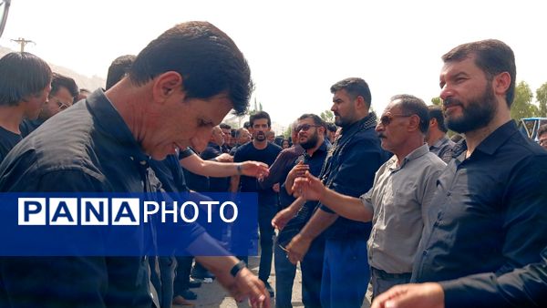 مراسم عاشورای حسینی در گلزار شهدای شهرستان لنده