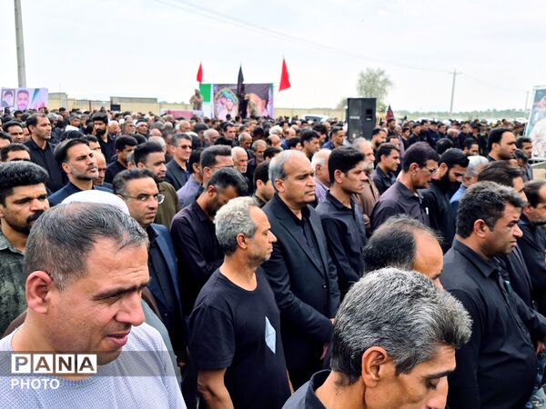 مراسم تشییع پیکر مطهر شهید اسماعیل آزادگرمی در کرمان