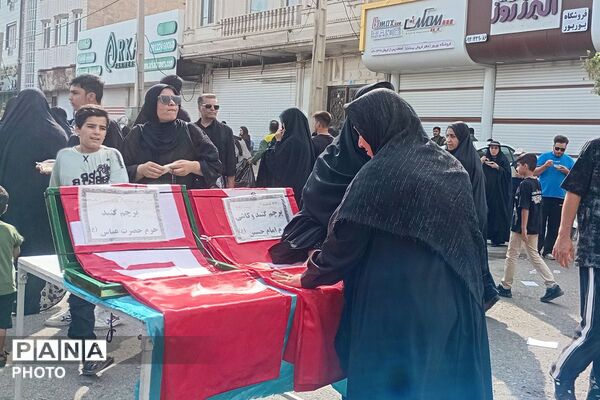 قدم های جامانده از ارض طوس، در مسیر حرم حضرت جعفربن موسی الکاظم (ع)
