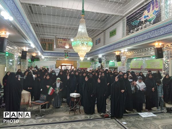 اجتماع بزرگ دختران سید علی در مهدیه شهرستان نیشابور 