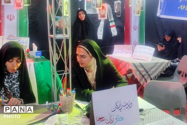 خدمت رسانی دانش‌آموزان و فرهنگیان دبیرستان تزکیه شهرری در موکب بسیج دانش آموزی 