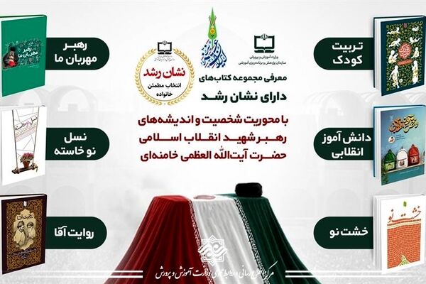 معرفی مجموعه کتاب‌های دارای نشان رشد با محوریت شخصیت و اندیشه‌های رهبر شهید انقلاب اسلامی